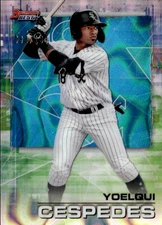 2021 Bowman's Best Yoelqui Cespedes Aqua Lava 6 SN199