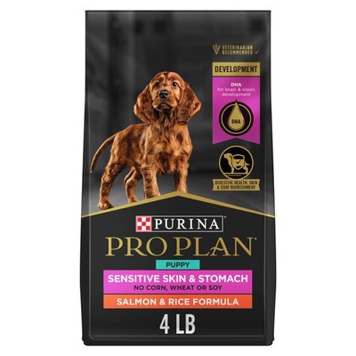 Purina Pro Plan Sensitive Skin and Stomach Dog 4 Pound (Pack of 1), Other 