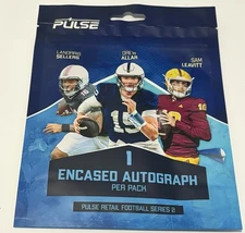 NFL Pulse 2025 Football Trading Card RETAIL Pack [1 Encased Autograph Card!]