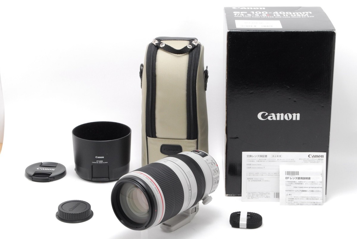 【箱有り】canon ef 100-400 4.5-5.6 l is Ⅱ usm TOP MINT in Box] Canon EF 100-400mm f/4.5-5.6 L IS II USM