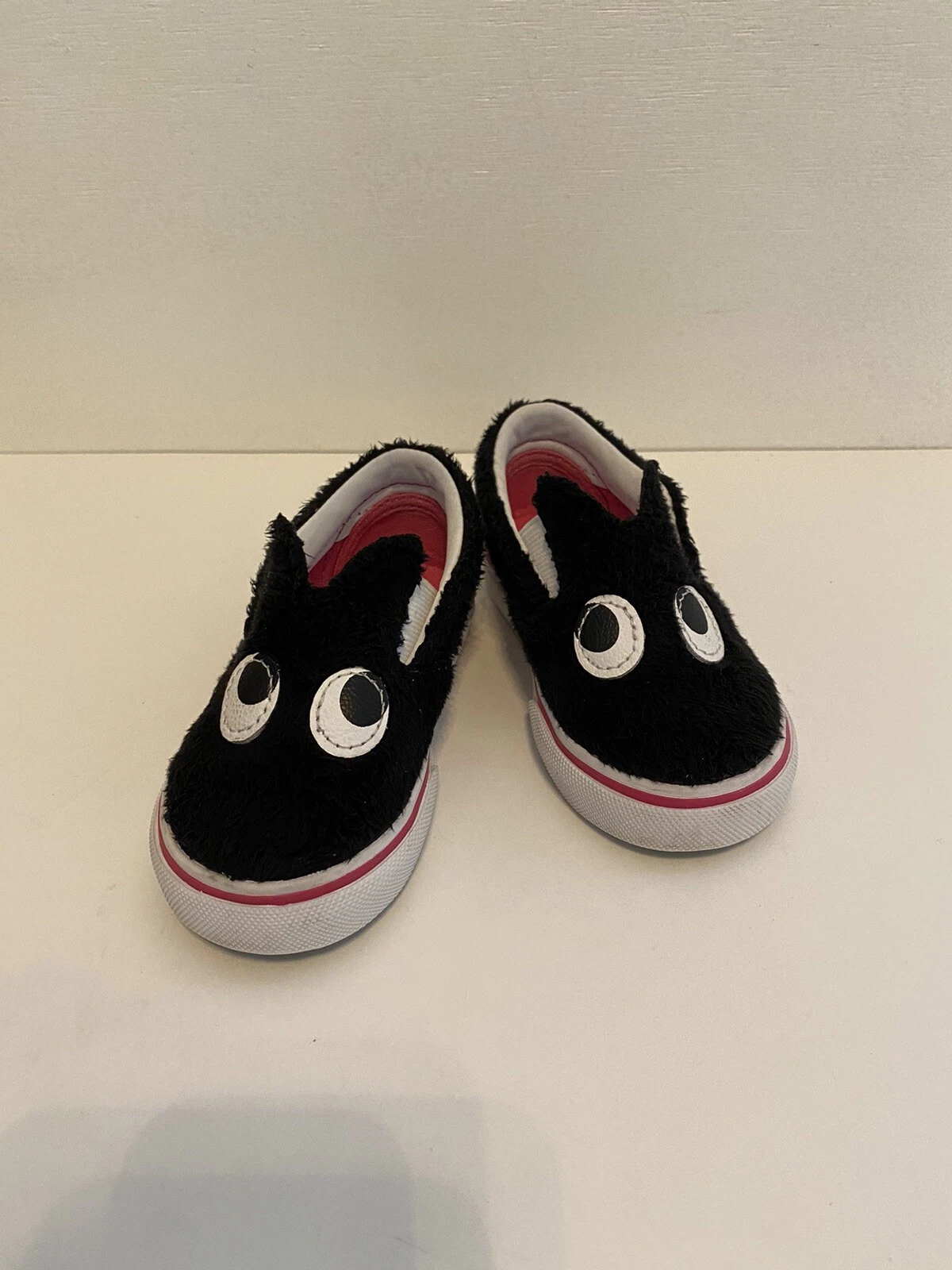 Vans Furry Friends con occhi in nero scarpa bambino taglia 5 5