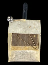 Antique Primitive Metal Flour Sifter Grinder Scoop Hand Crank & Handle