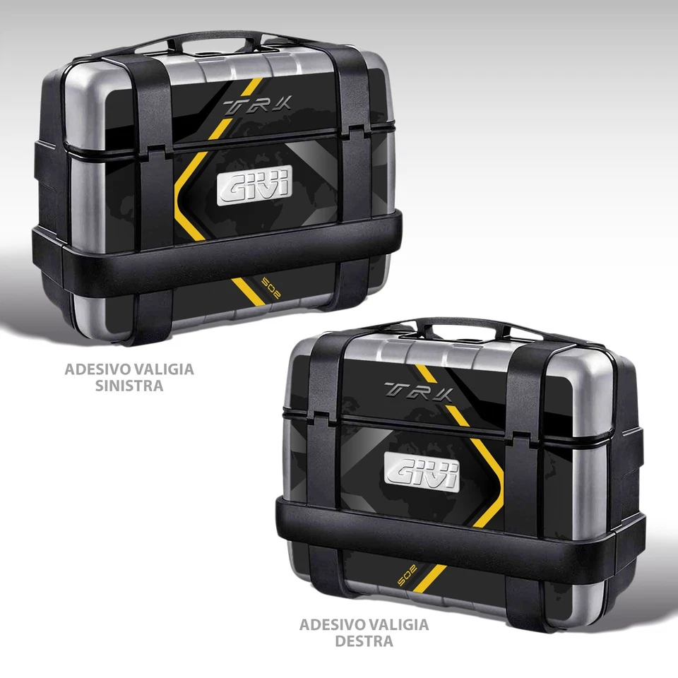 AZ GRAPHISHOP Adesivi Valigia 33 LT Givi Trekker per Benelli TRK 502 X VA-G-FM-002 Y