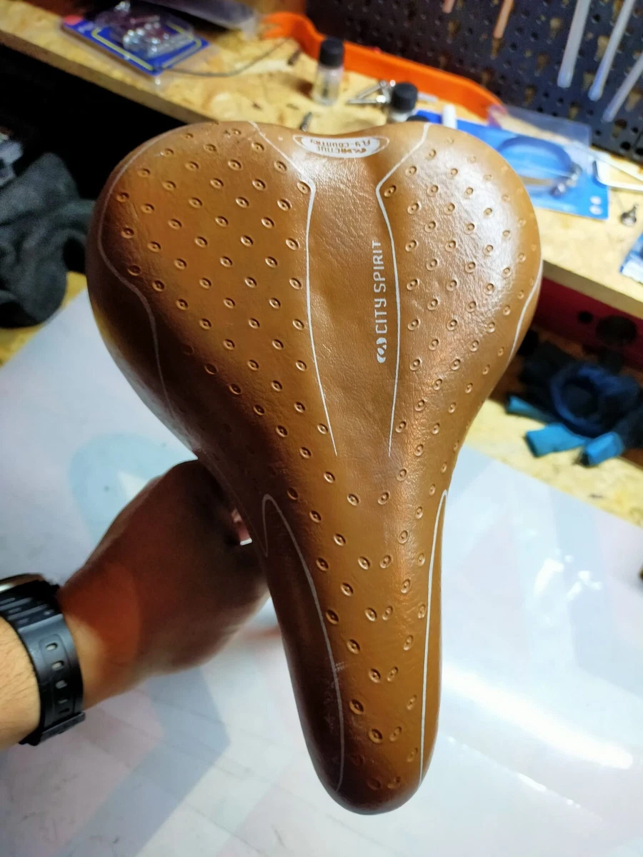 Sella Per Bici Stile Vintage – Finto Cuoio Marrone – Universale, Comoda – Nuova