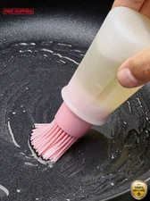 1pc Silicone BBQ Oil Brush - Basting, Cake, Bread & Pastry Kitchen Gadget - NEW