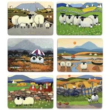 Thomas Joseph Sheep Design Place Mat Set of 6