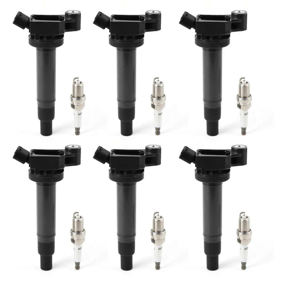 6X Ignition Coils + 6x Spark Plugs For Toyota Camry Avalon Sienna Lexus RX300 US - Image 2 of 4