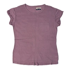 Magellan Outdoors Muave Purple Pocket Tee - M Short Sleeve Classic Fit Soft