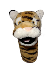 Vintage 1987 Dakin Tiger Plush Hand Puppet Soft Pretend Play Toy