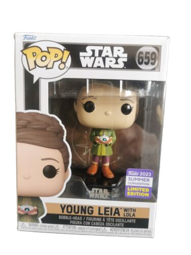 Funko Pop! Star Wars Young Leia with Lola Summer Convention 2023 #659 - Picture 1 of 1