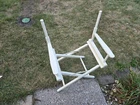Vintage & Rare Coca-Cola Folding Directors Wood Chair Brand New White