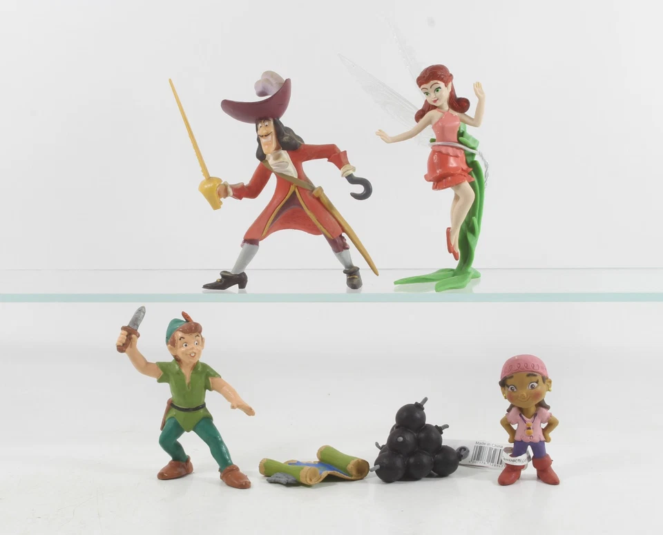 Peter Pan === 6 x Walt Disney Figuren Bully / Bullyland