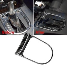 For Ford Mustang 2015-2023 Carbon Fiber Inner Gear Shift Panel Cover Frame Trims