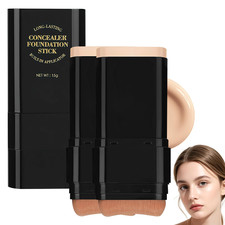 2PCS Foundation Stick, 2 in 1 Dual-Ended Long-Lasting Concealer Foundation Stick