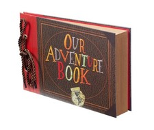 Scrapbook Photo Album,Our Adventure Book, Embossed Words Hard Cover Movie Up ...