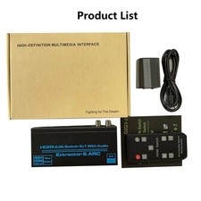 3 In 1 Out 4K HDMI Switcher Switch 3x1 W/ Audio Extractor 3.5mm Jack For PS4 TV