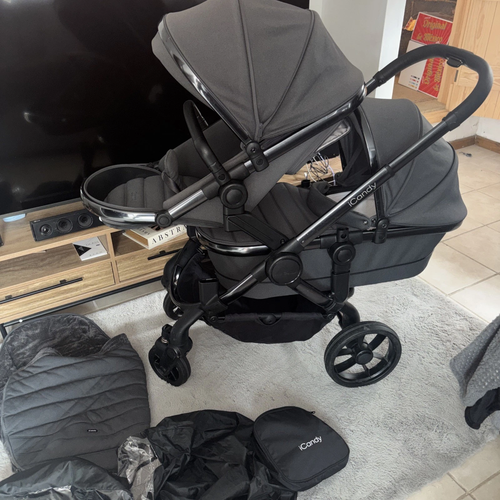 Icandy Peach 7 double grey Pram/Pushchair
Opens in a new window or tab