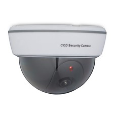 2 x Kamera Dummy, Kameraattrappe mit LED, Fake Kamera Sicherheitskamera Attrappe