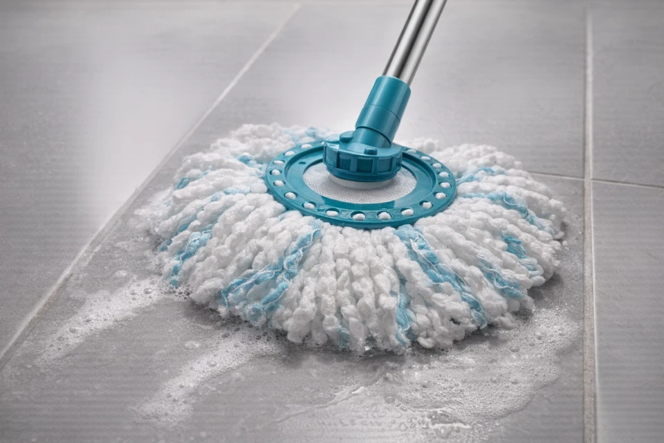 4 Pièces Têtes de Rechange Compatible avec Clean Twist Disc Mop, Balai Serpil... - Photo 3/4