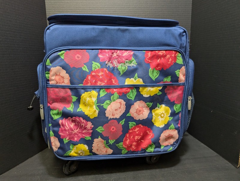 The Paper Studio Rolling Tote Scrapbook Craft Art Storage Bag Organizer Cart 