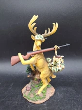 Young's Inc. 'Deer Gets Hunter' Resin Figurine 7" Resin