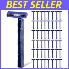 400 Pack Men's Stainless Steel Disposable Shavers