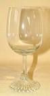 Set of 4 Clear Stemmed Wine Glasses, 6" Tall — photo 4