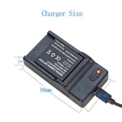 Battery or Charger for Panasonic Lumix DMC-FS3 DMC-FS3A DMC-FS3EG