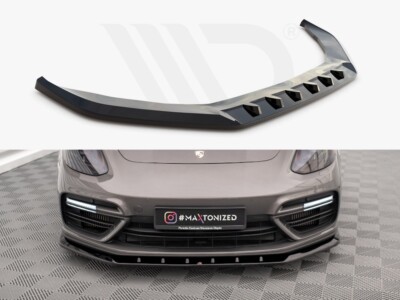 For Porsche Panamera E-Hybrid 971 Maxton Design Front Diffuser Diffusor V1 ABS