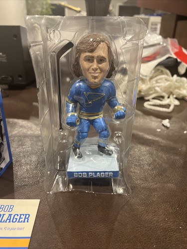 Brand New Bob Plager St. Louis Blues Bobblehead Rare Free Ship - Picture 2 of 13