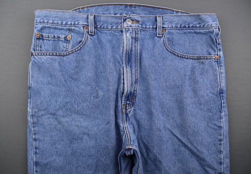 Vintage 2005 Men's Levi's 505 Jean Shorts Regular Fit Medium Wash Size 40 - Picture 2 of 9