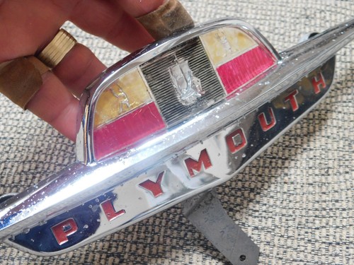 1953 Plymouth Hood Emblem 1456285 - Picture 2 of 4