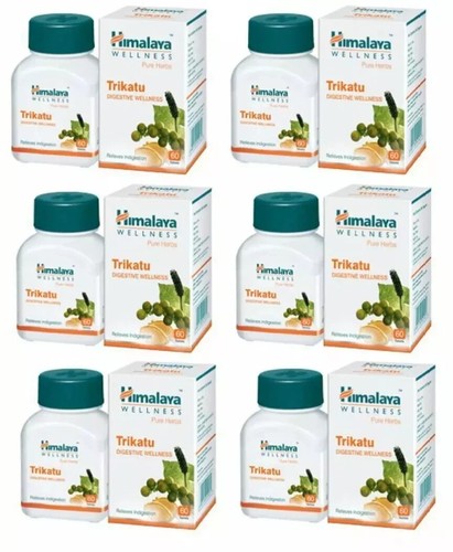 6 Packs X Himalaya TRIKATU 60 Digestive Wellness Tablets Each | Free Shipping
