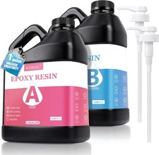 Epoxy Resin 1Gallon - Crystal Clear Epoxy Resin Kit - No Yellowing No Bubble Art