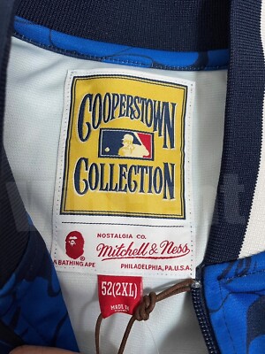 A BATHING APE x MITCHELL & NESS NEW YORK YANKEES ABC CAMO JACKET