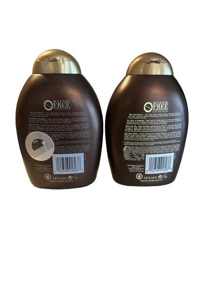 (2) Champú de aceite de macadamia Organix OGX, extracto de bambú hidratante de caña de azúcar 13 oz Foto 2 de 3