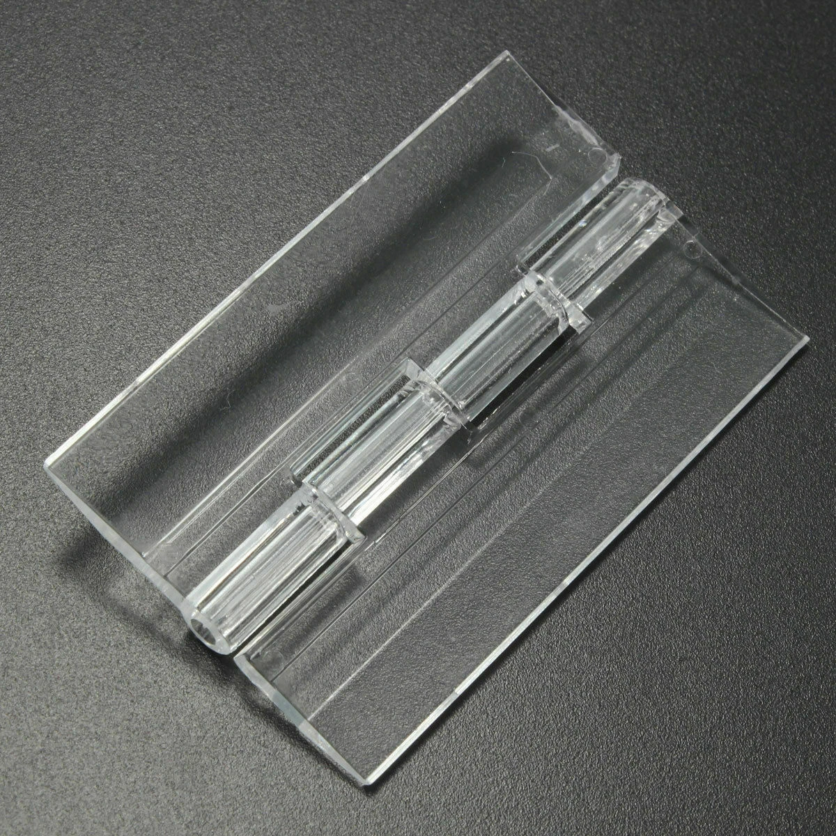 10X Durable Clear Acrylic Plastic Folding Hinges Transparent Perspex Hinge