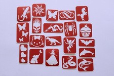 Maybel's Glitter Tattoo Stencils - 100 piece stencil pack