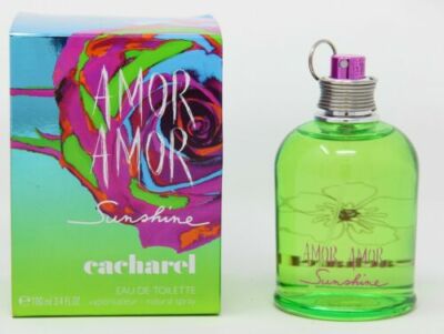 AMOR AMOR SUNSHINE CACHAREL Eau De Toilette Spray 3.4 OZ / 100 ML