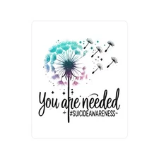 Inspirational Vinyl Decals - You Are Needed, Suicide Awareness Stickers,