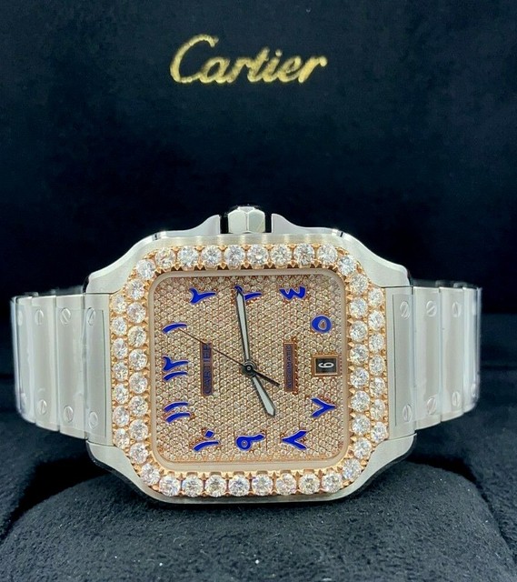 Cartier Santos Gold Men's Watch 