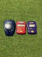 Radica Pocket Slot Poker Jackpot Handheld Games Lot Of 3 Tested
