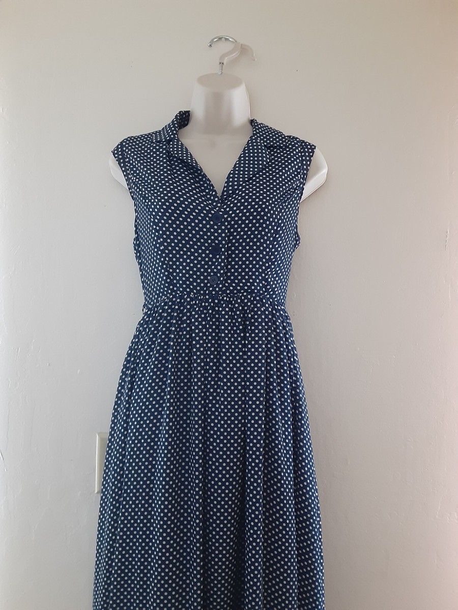 50s style blue dress Blue-Gray '50s Style Short Sleeve Dress