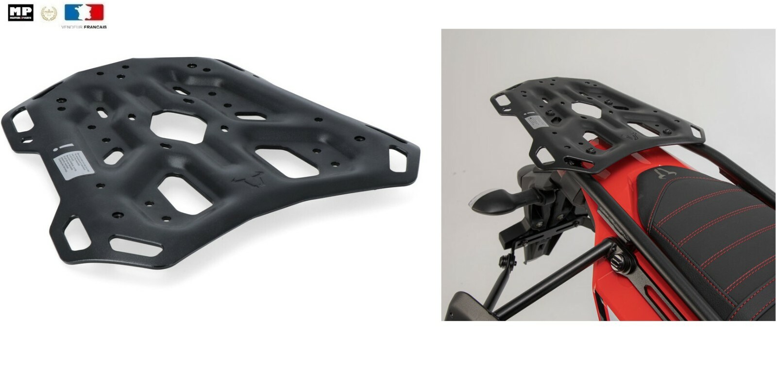 Porte-bagages SW-Motech ADVENTURE-RACK noir pour Yamaha Ténéré 700