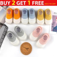 Newborn indoor Baby Shoes Toddler Cotton Soft Non-Slip Slippers Socks Sandals UK