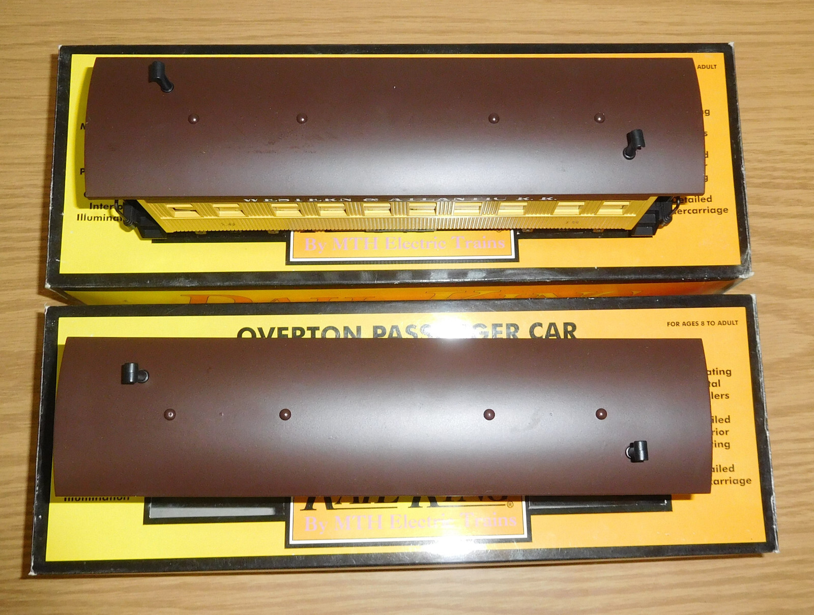 MTH 306400 WARR OVERTON PASSENGER COACH 2 CARS TRAIN O GAUGE need