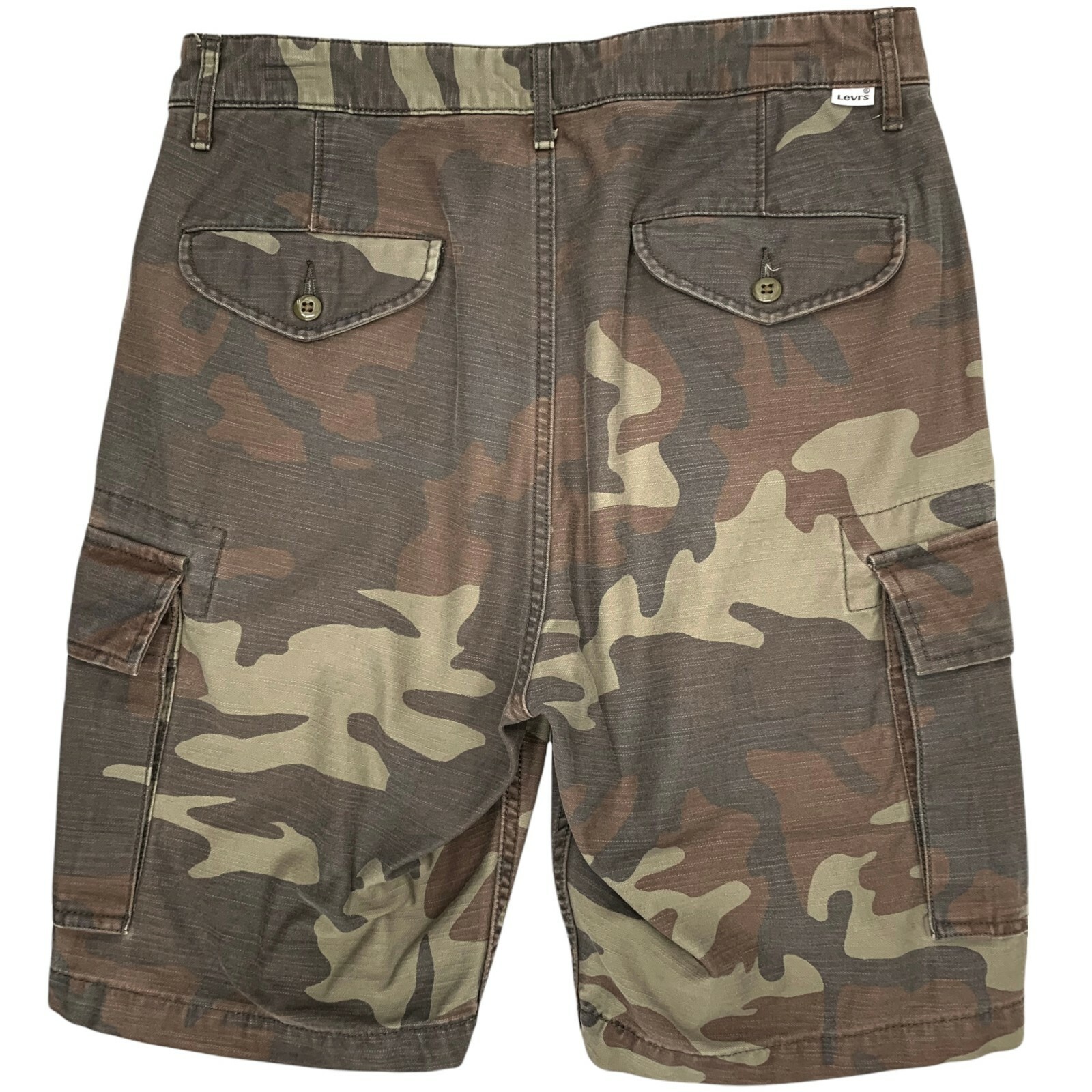 LEVI'S Men’s Camo Cargo Shorts Hiking Trail Camping O… Gem