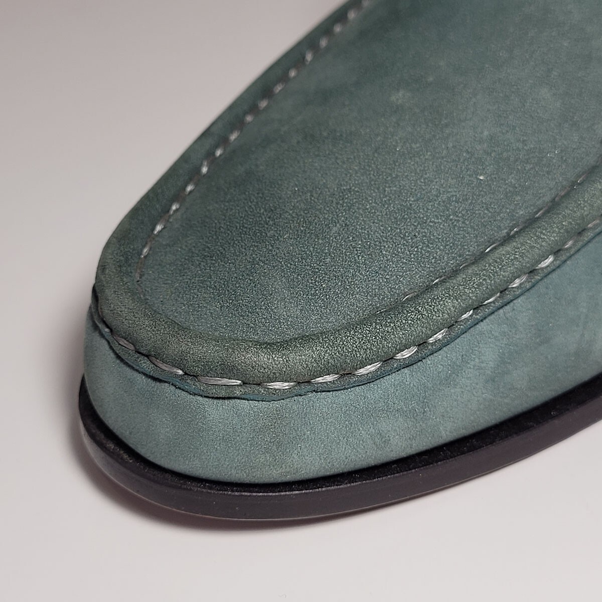 Peter Millar Men’s Suede Bit Loafers Green 11.5 Preppy Classic Business Dress Berwick Blake Bit Loafer - Green Suede – Mehra main image 2
