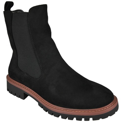 Botines Zapatos Damas Chelsea Agarre Cómodo Cómodo Piel Sintética Forrado Cremallera Mujer Talla - Imagen 7 de 25