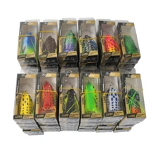 60Pcs Hollow Body Frog Fishing Lures Topwater Kit 5.5cm With Box 12 Colors